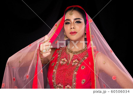 Indian beauty face big eyes with perfect wedding 60506034