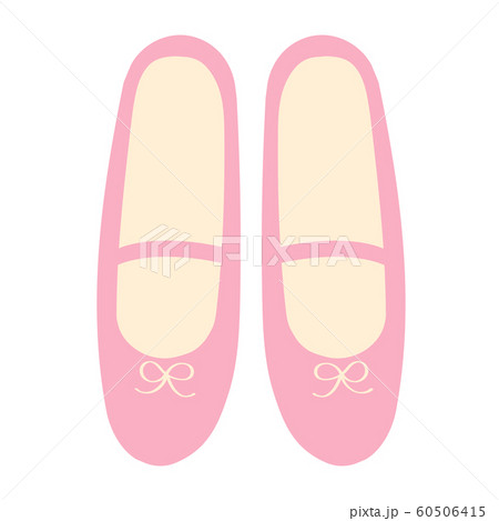 バレエシューズのイラストのイラスト素材