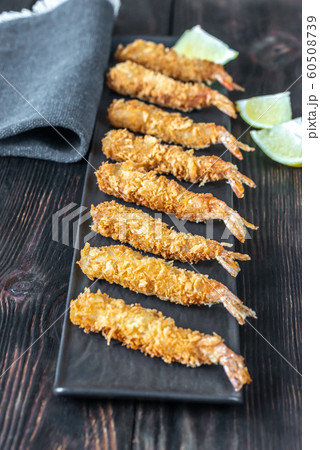 Shrimp tempura on the plate Shrimp tempura on the plate 60508739