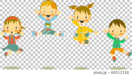 Children jump smile 60511338