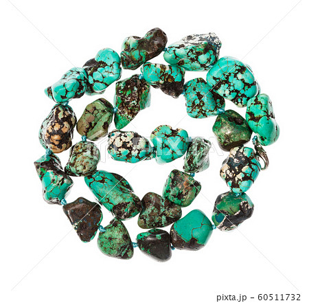 coiled string of beads from howlite gemstone 60511732