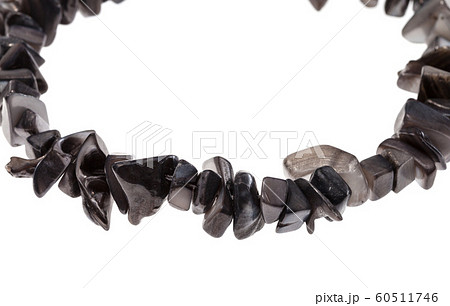 string of beads from natural gray nacre pieces string of beads from natural gray nacre pieces 60511746