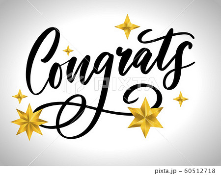 Congrats Congratulations card lettering 60512718