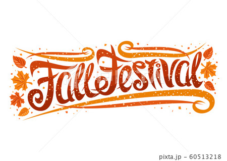Vector greeting card for Fall Festival Vector greeting card for Fall Festival 60513218