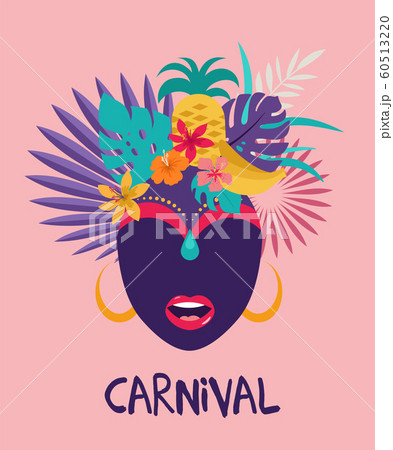 Brazilian Carnival, music festival, masquerade flyer template Brazilian Carnival, music festival, masquerade flyer template 60513220