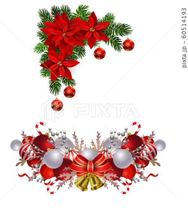 Christmas decorations with fir tree golden jingle bells Christmas decorations with fir tree golden jingle bells 60514193