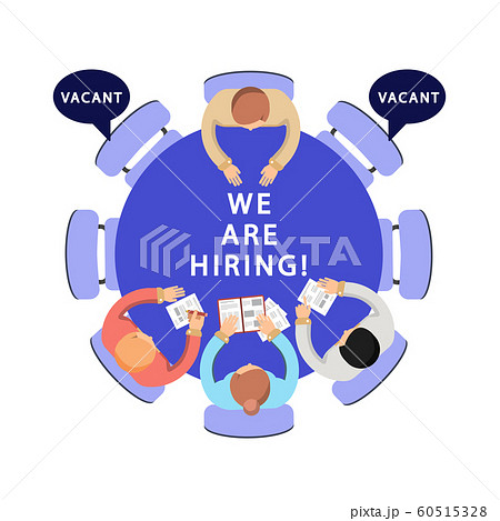 We are hiring illustration. HR, recruitment vector concept We are hiring illustration. HR, recruitment vector concept 60515328