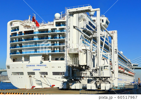 大阪港天保山岸壁に停泊中のクルーズ客船ダイヤモンド・プリンセス 60517967