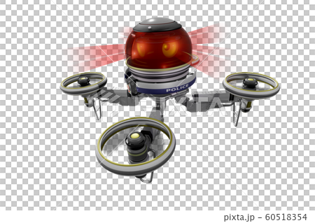 警察ドローン(透過素材バージョン) 警察ドローン(透過素材バージョン) 60518354