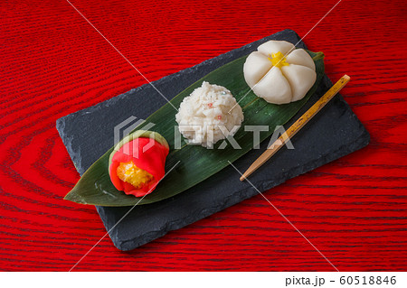 和菓子　練り切り　Japanese confectionery Nerikiri  60518846