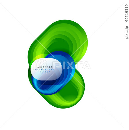 Vector abstract geometric bubble banner created with round shapes. Trendy simple button. Illustration For Wallpaper, Banner, Background, Card, Book Illustration, landing page 60519319