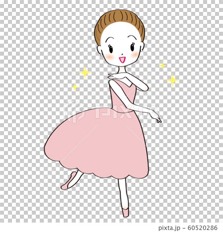 Illustration of a girl dancing ballet 60520286