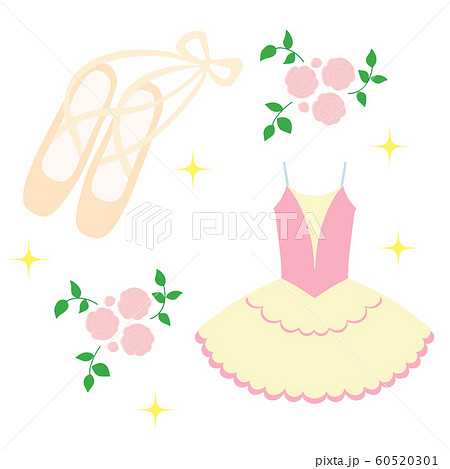 Ballet Motif Cartoon Stock Illustration