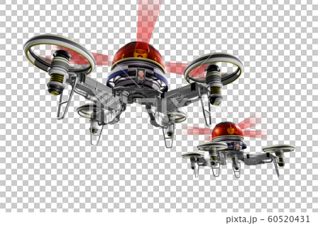 Police drone (former flight: transparent material version) 60520431