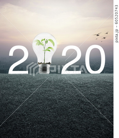 Happy new year 2020 energy conservation Happy new year 2020 energy conservation 60520743