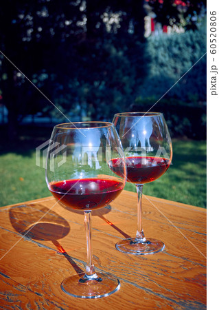 Two Glasses of Fresh Red Wine for Celebration Two Glasses of Fresh Red Wine for Celebration 60520806