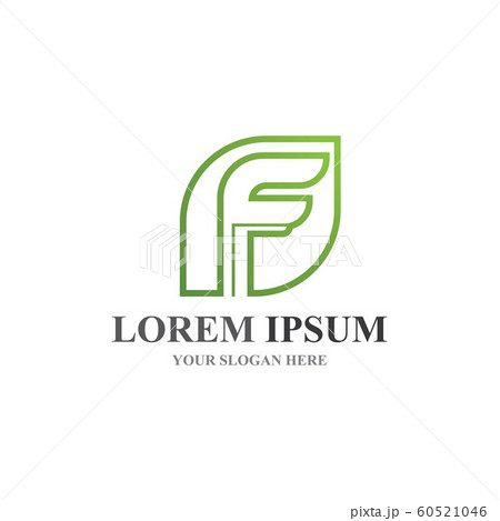 F Letter vector icon 60521046