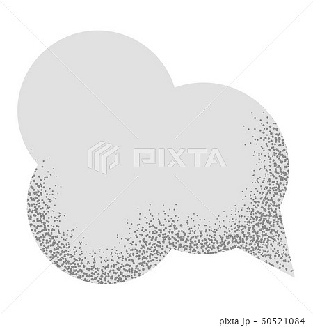 Speech empty bubble with with noise sand texture trendy. Vector illustration isolated Speech empty bubble with with noise sand texture trendy. Vector illustration isolated 60521084