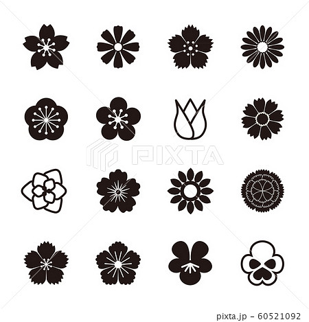 花 イラスト アイコン 花 イラスト アイコン 60521092