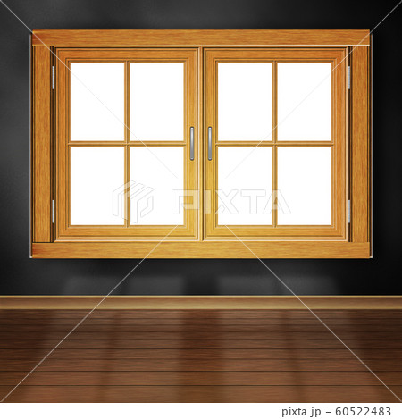 Wooden Window in Room 60522483