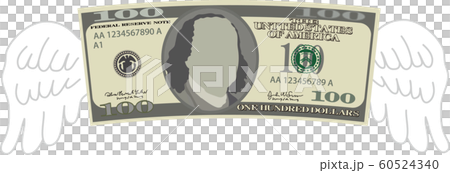 US dollar america money feather fly splatter US dollar america money feather fly splatter 60524340