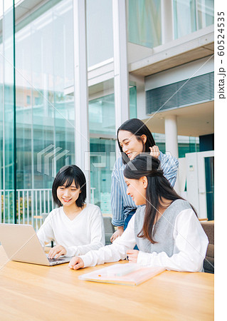 大学生のグループワーク　撮影協力「近畿大学」　 60524535