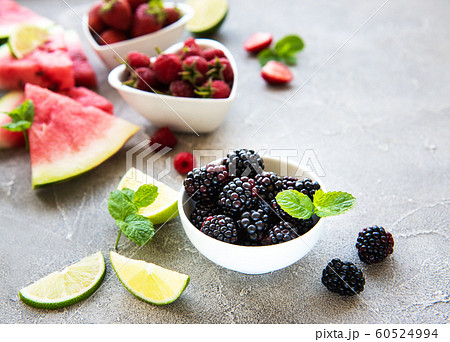Fresh berries and fruits Fresh berries and fruits 60524994