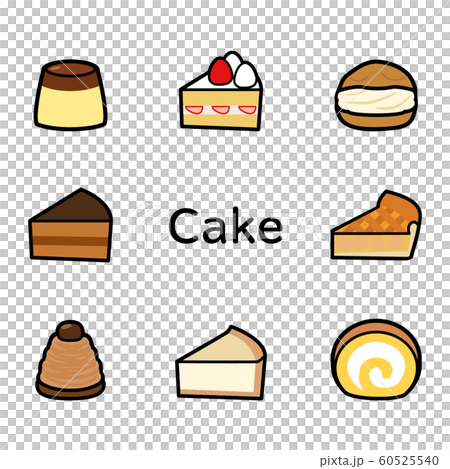 Cake icon set 60525540