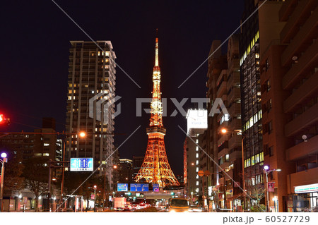 三田から見た東京タワー夜景 60527729