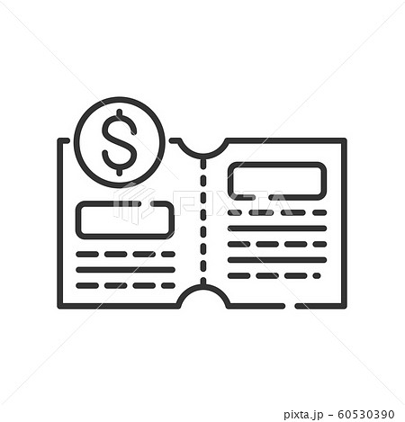 Coupon line color icon. Special offer. Gift 60530390