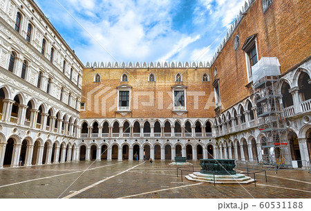 Doge`s Palace or Palazzo Ducale, Venice, Italy. Itの写真素材