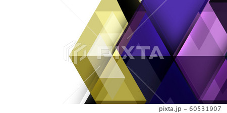 Modern mosaic triangle template background, great design for any purposes. Abstract geometric graphic design triangle pattern. Geometric line pattern. 60531907