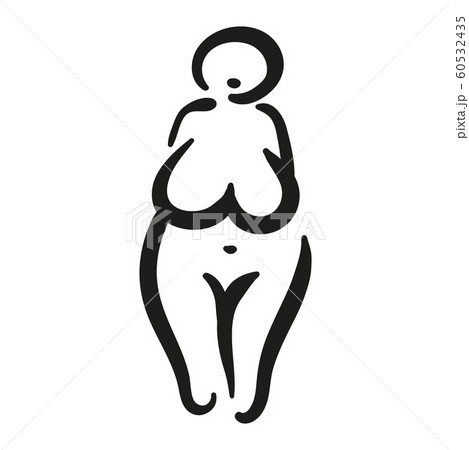 The matriarchy archeology female symbol of the Great Mother Goddess.  60532435