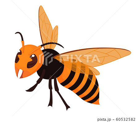 Illustration Of Giant Hornet Stock Illustration