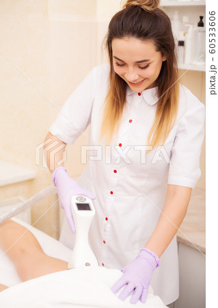 Skin care. Woman is in the process at the clinic lipomassage Skin care. Woman is in the process at the clinic lipomassage 60533606