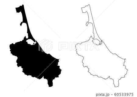 Songkhla Province map vector.... Songkhla Province map vector.... 60533975