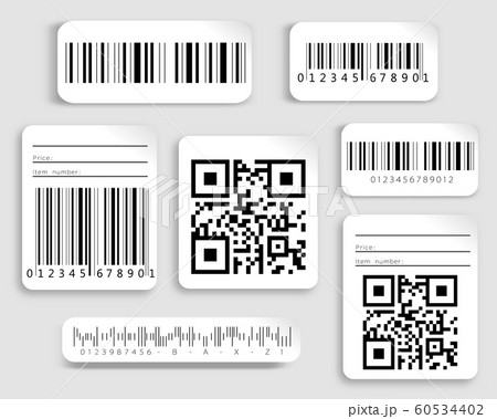 Realistic barcode icon.  60534402