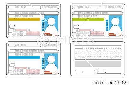 運転 免許 身分証 本人確認のイラスト素材 [60536626] - PIXTA