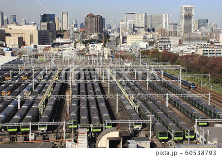 工事に伴う山手線減便時の東京総合車両センター(山手電車区)の様子 工事に伴う山手線減便時の東京総合車両センター(山手電車区)の様子 60538793