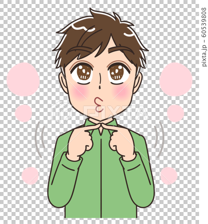 年輕人卡通漫畫插圖 60539808