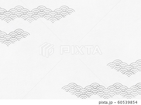 背景 青海波 波 海 伝統 模様 和風 和柄 図案 壁紙 素材 テクスチャー 灰 グレー ねずみのイラスト素材