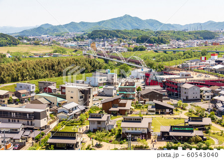 福知山城天守閣から見た街並 福知山城天守閣から見た街並 60543040