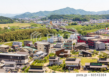 福知山城天守閣から見た街並 福知山城天守閣から見た街並 60543364