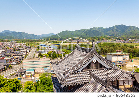 福知山城天守閣から見た街並 60543555