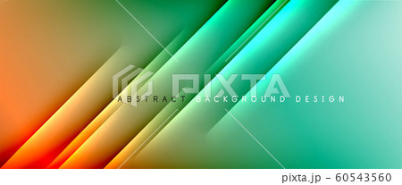 Trendy simple fluid color gradient abstract background with dynamic straight shadow line effect. Vector Illustration For Wallpaper, Banner, Background, Card, Book Illustration, landing page 60543560