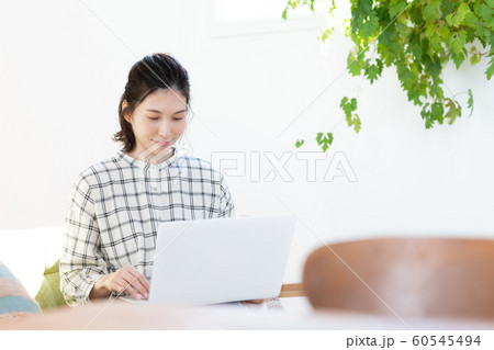 女性 パソコン ライフスタイル 女性 パソコン ライフスタイル 60545494