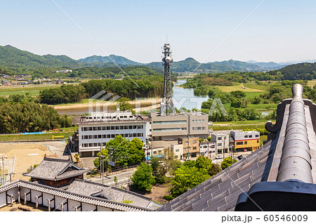 福知山城天守閣から見た街並 60546009