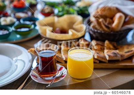 A delicious and various mediterranean breakfast 60546078