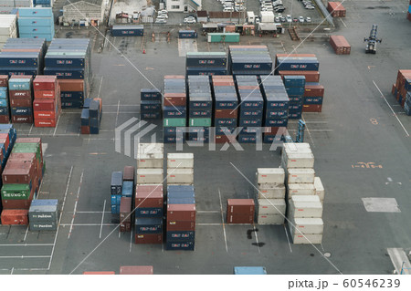 Containers in cargo port at Yokkaichi Japan Containers in cargo port at Yokkaichi Japan 60546239