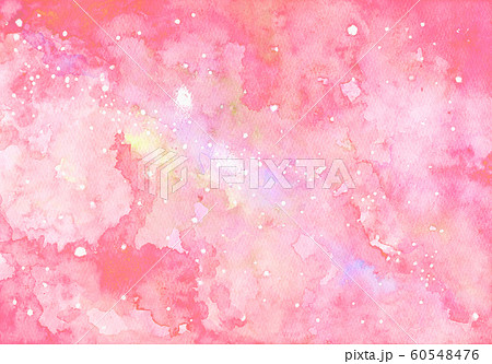 水彩背景 水彩画 グラデーション ピンクのイラスト素材